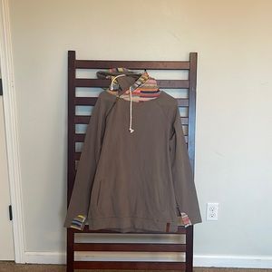 Ampersand gray double hoodie